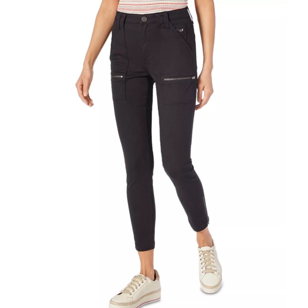 Joie black skinny cargo pants, size 28